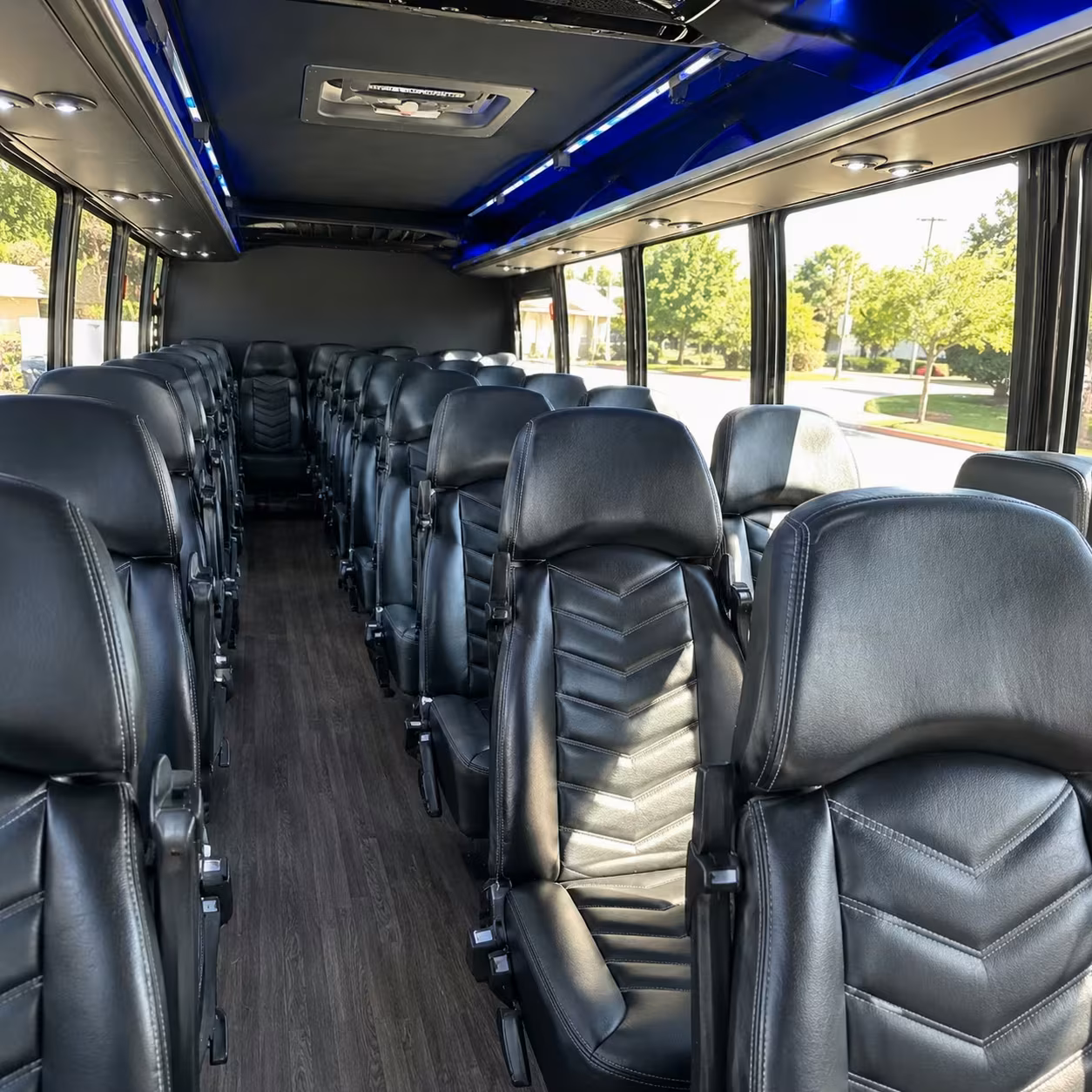 30 passenger minibus inside