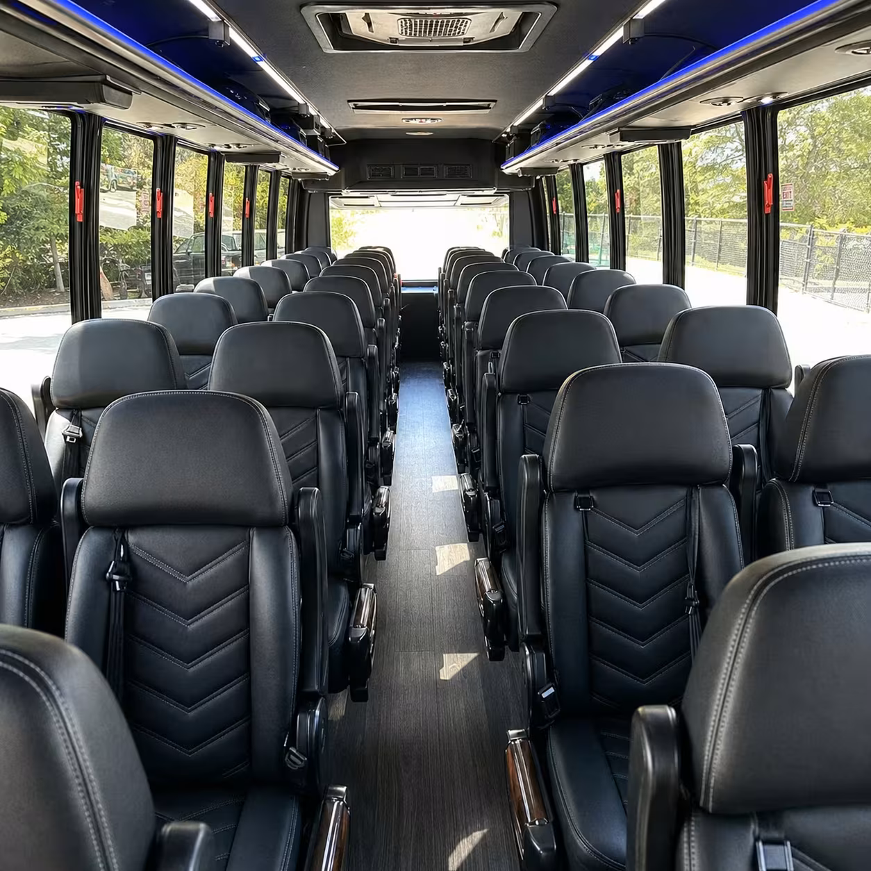 35 passenger minibus interior